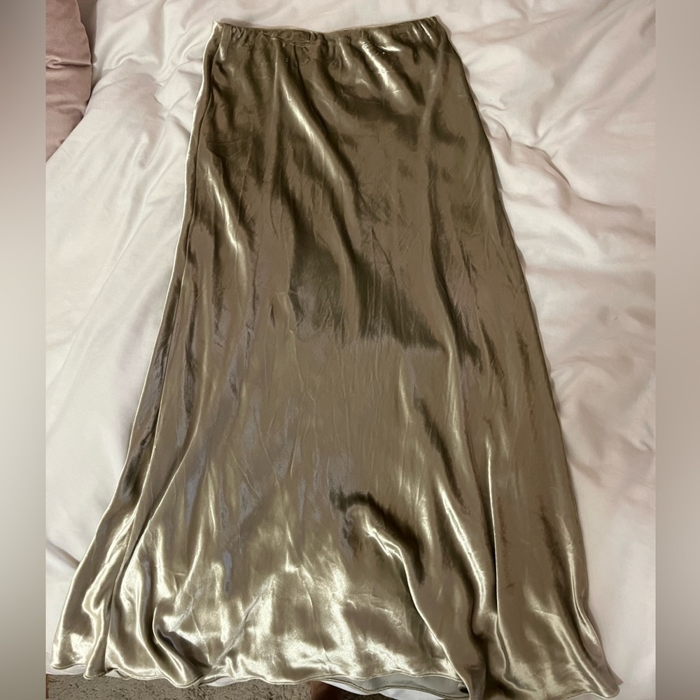 Ralph Lauren velvet A-line midi skirt